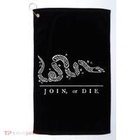 United States Thirteen Colonies Join Or Die Snake Golf Towel thumb 0
