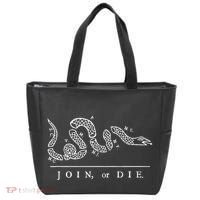 United States Thirteen Colonies Join Or Die Snake Tote Bag thumb 0