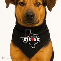Uvalde Strong Texas Map Heart USA-Made Doggie Bandana thumb 1