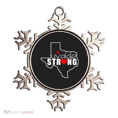 Uvalde Strong Texas Map Heart Ornament