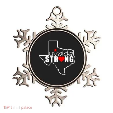 Uvalde Strong Texas Map Heart Ornament