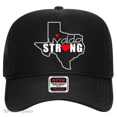 Uvalde Strong Texas Map Heart Hat
