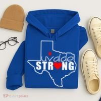 Uvalde Strong Texas Map Heart Hoodie thumb 4