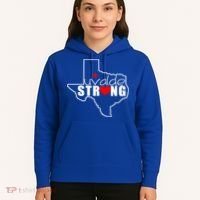 Uvalde Strong Texas Map Heart Hoodie thumb 5