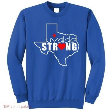 Uvalde Strong Texas Map Heart Sweatshirt