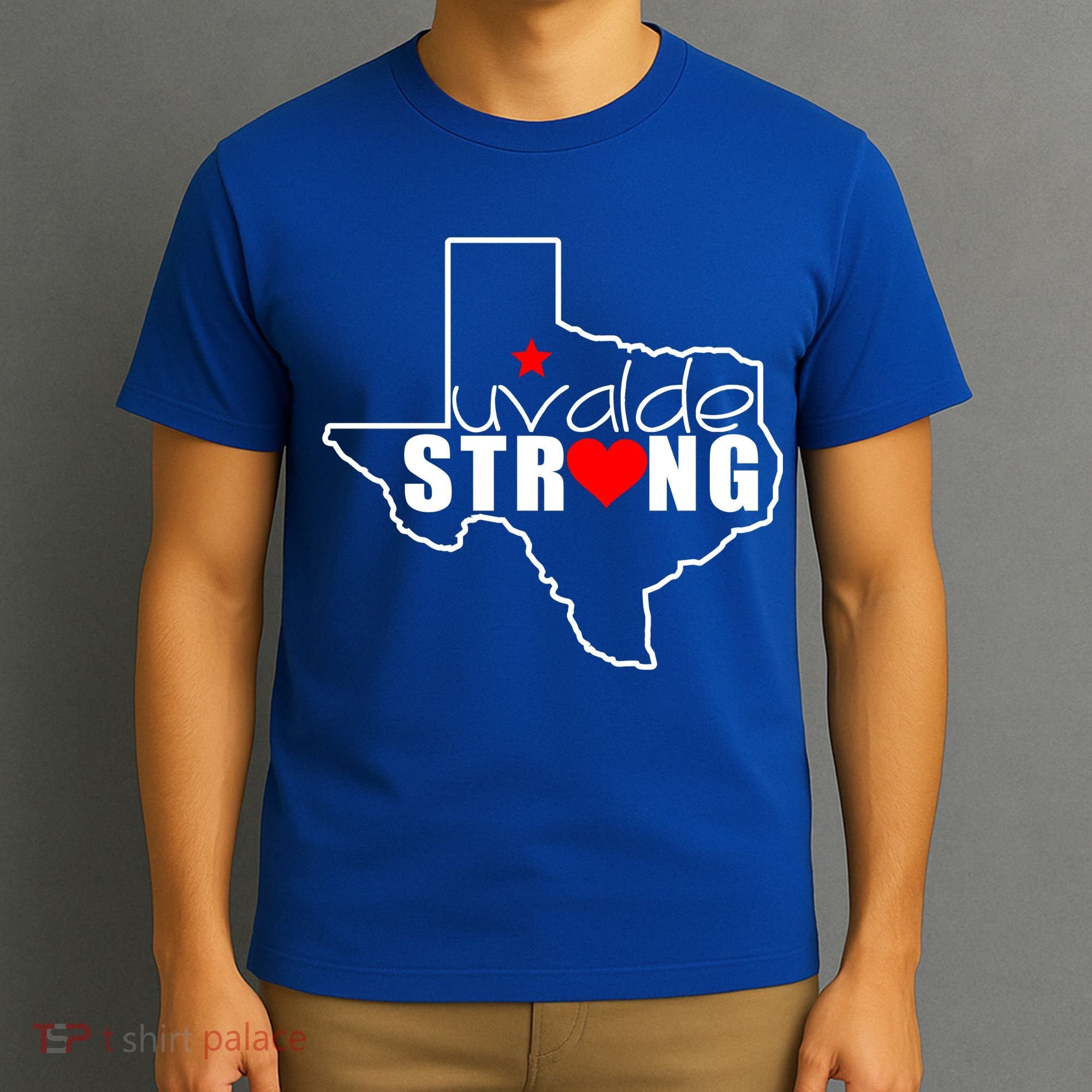 Uvalde Strong Texas Map Heart T-Shirt