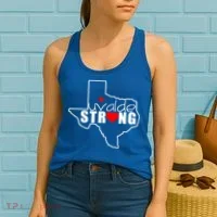Uvalde Strong Texas Map Heart Women's Tank Top thumb 2