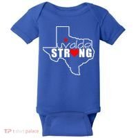 Uvalde Strong Texas Map Heart Baby Bodysuit thumb 0