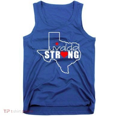 Uvalde Strong Texas Map Heart Tank Top