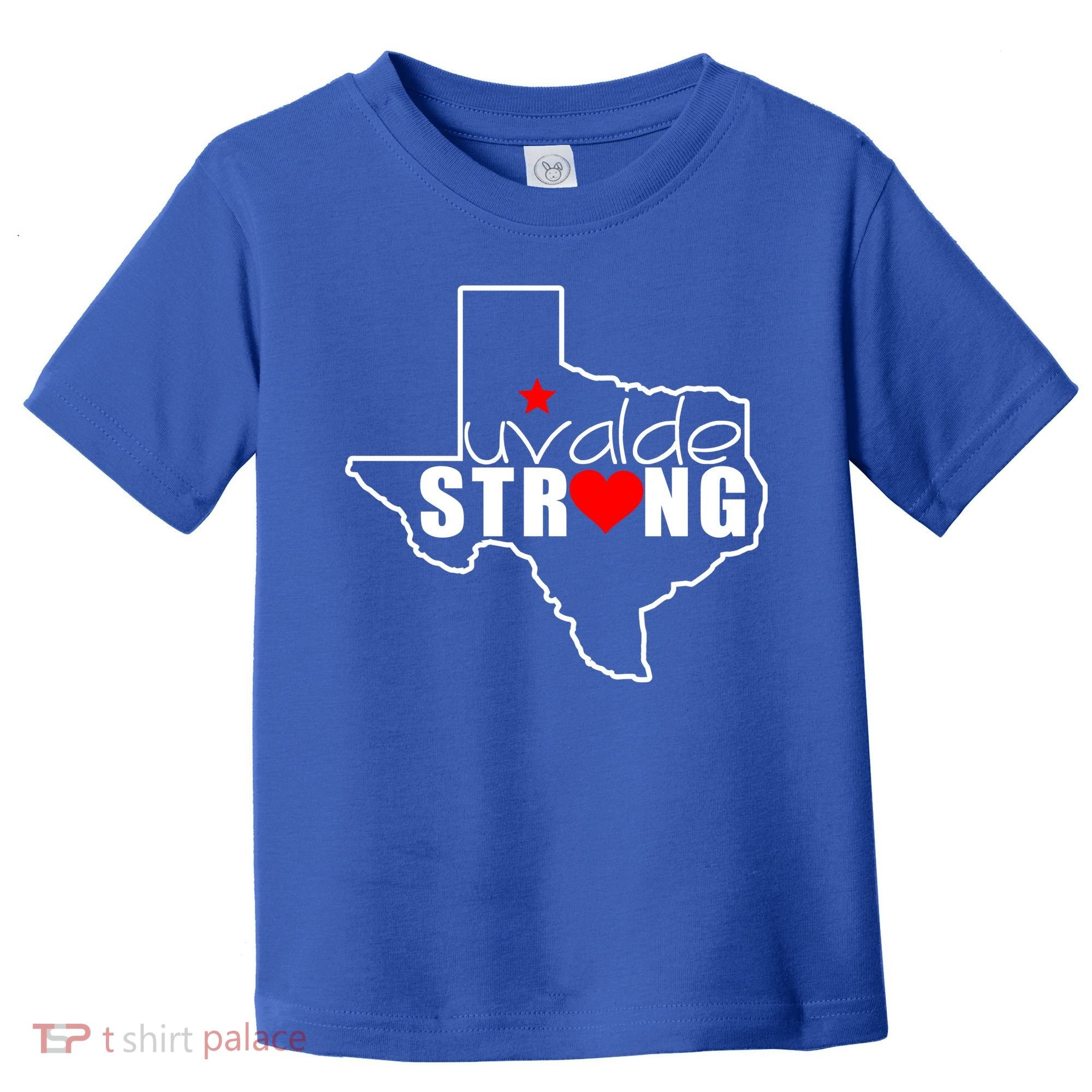 Uvalde Strong Texas Map Heart Toddler T-Shirt
