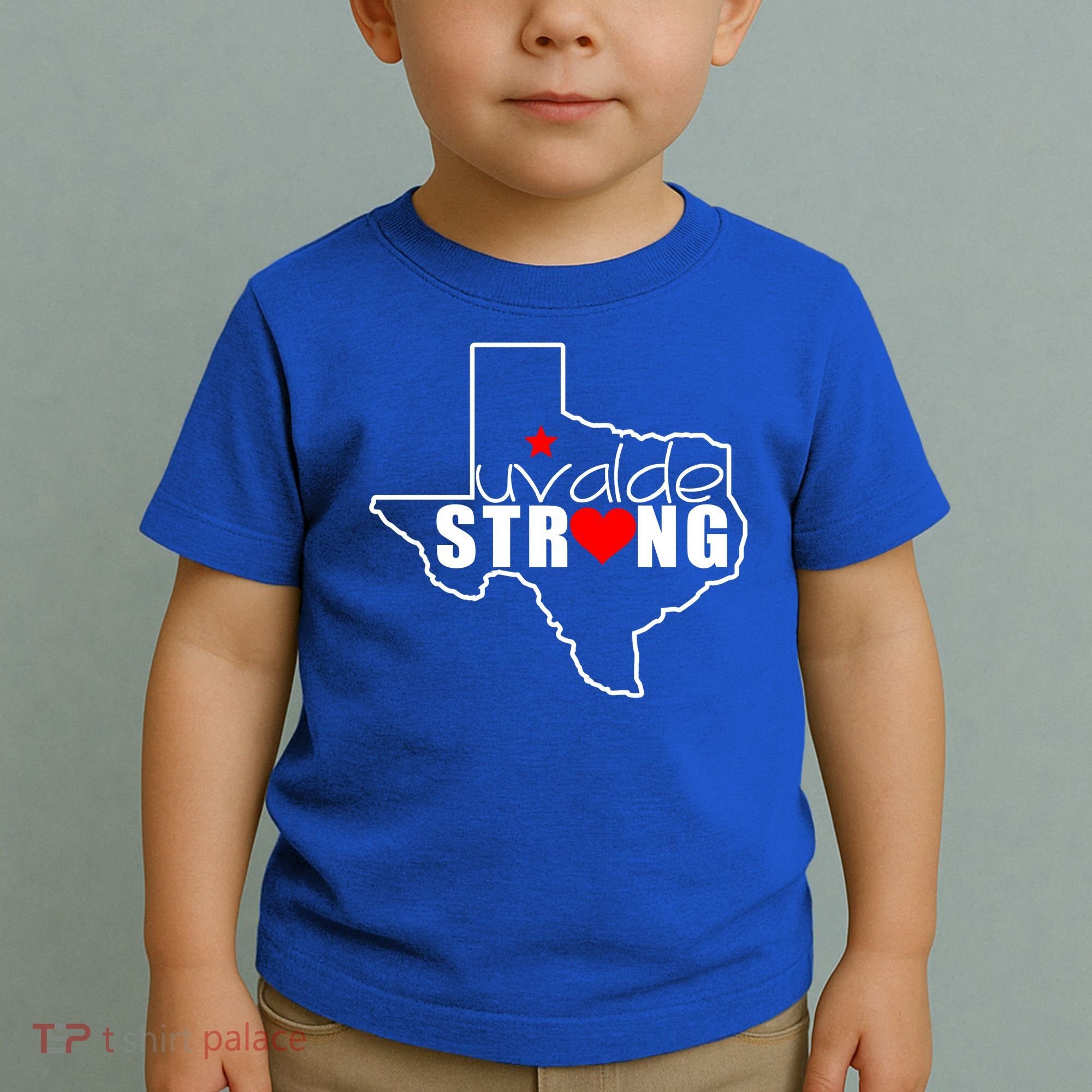 Uvalde Strong Texas Map Heart Toddler T-Shirt