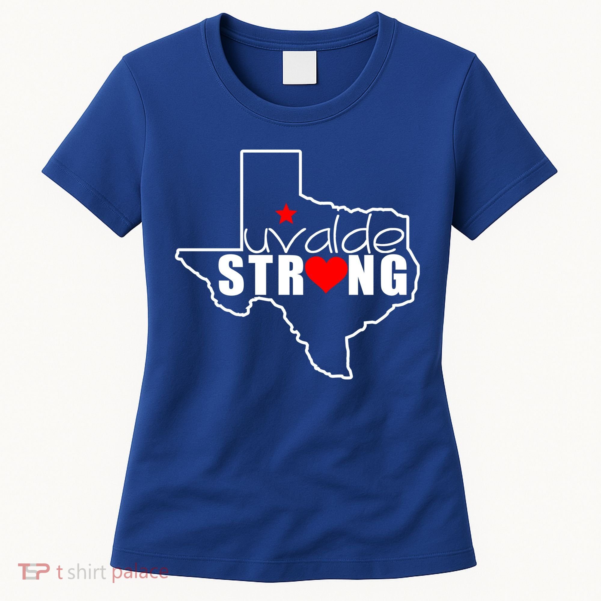Uvalde Strong Texas Map Heart Women's T-Shirt