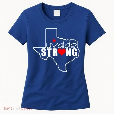 Uvalde Strong Texas Map Heart Women's T-Shirt