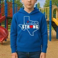Uvalde Strong Texas Map Heart Kids Hoodie thumb 2