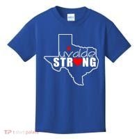 Uvalde Strong Texas Map Heart Kids T-Shirt thumb 0