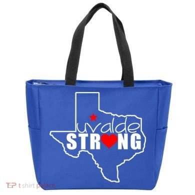 Uvalde Strong Texas Map Heart Tote Bag
