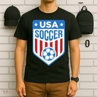 USA Soccer Team Support The Team Shirt USA Flag Football T-Shirt thumb 6