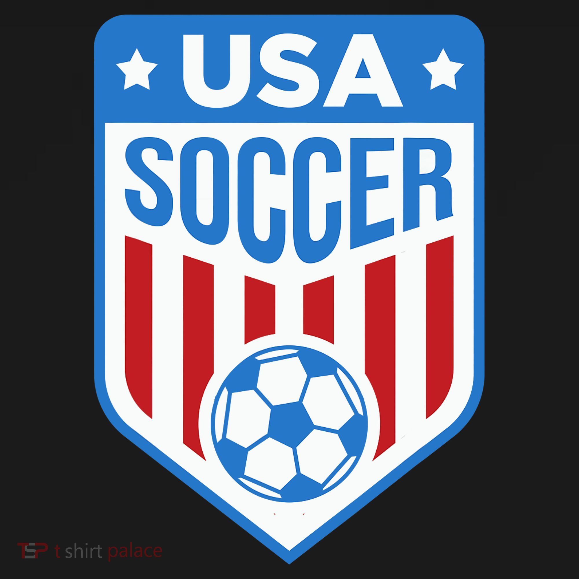USA Soccer Team Support The Team Shirt USA Flag Football T-Shirt