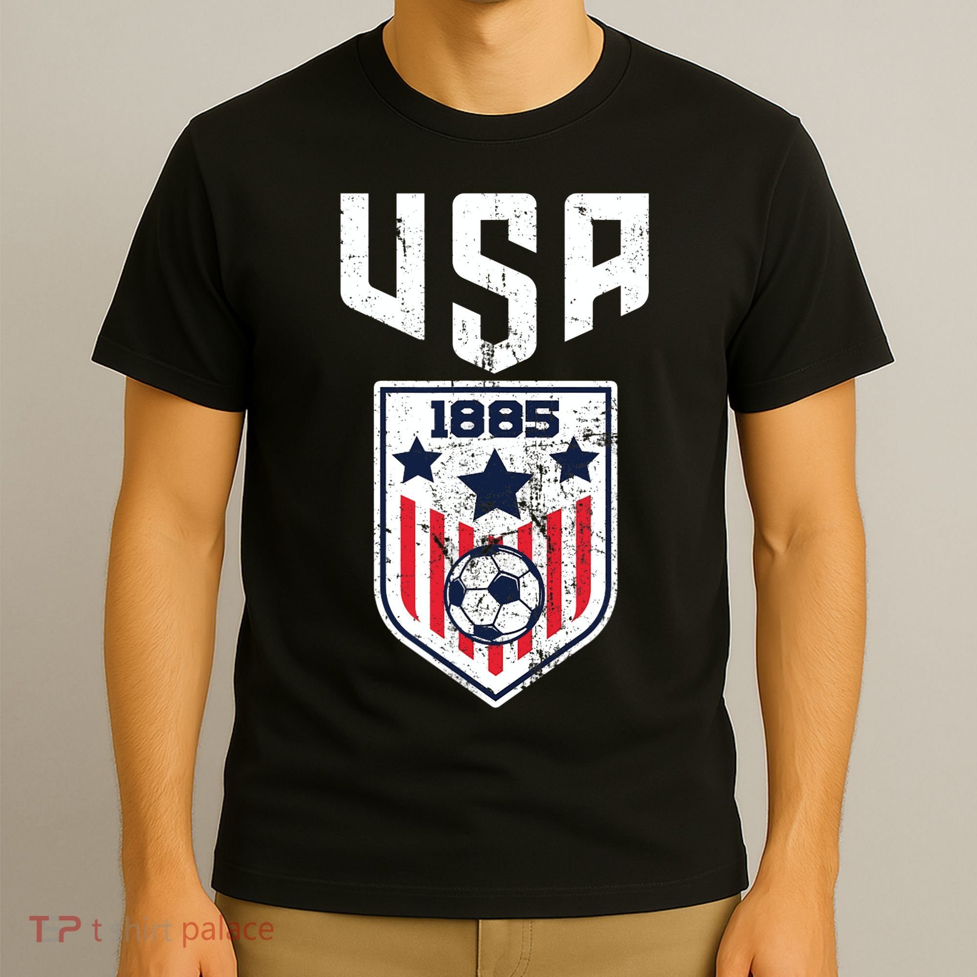 USA Soccer Team 1885 Cool Futbol Equipment T-Shirt