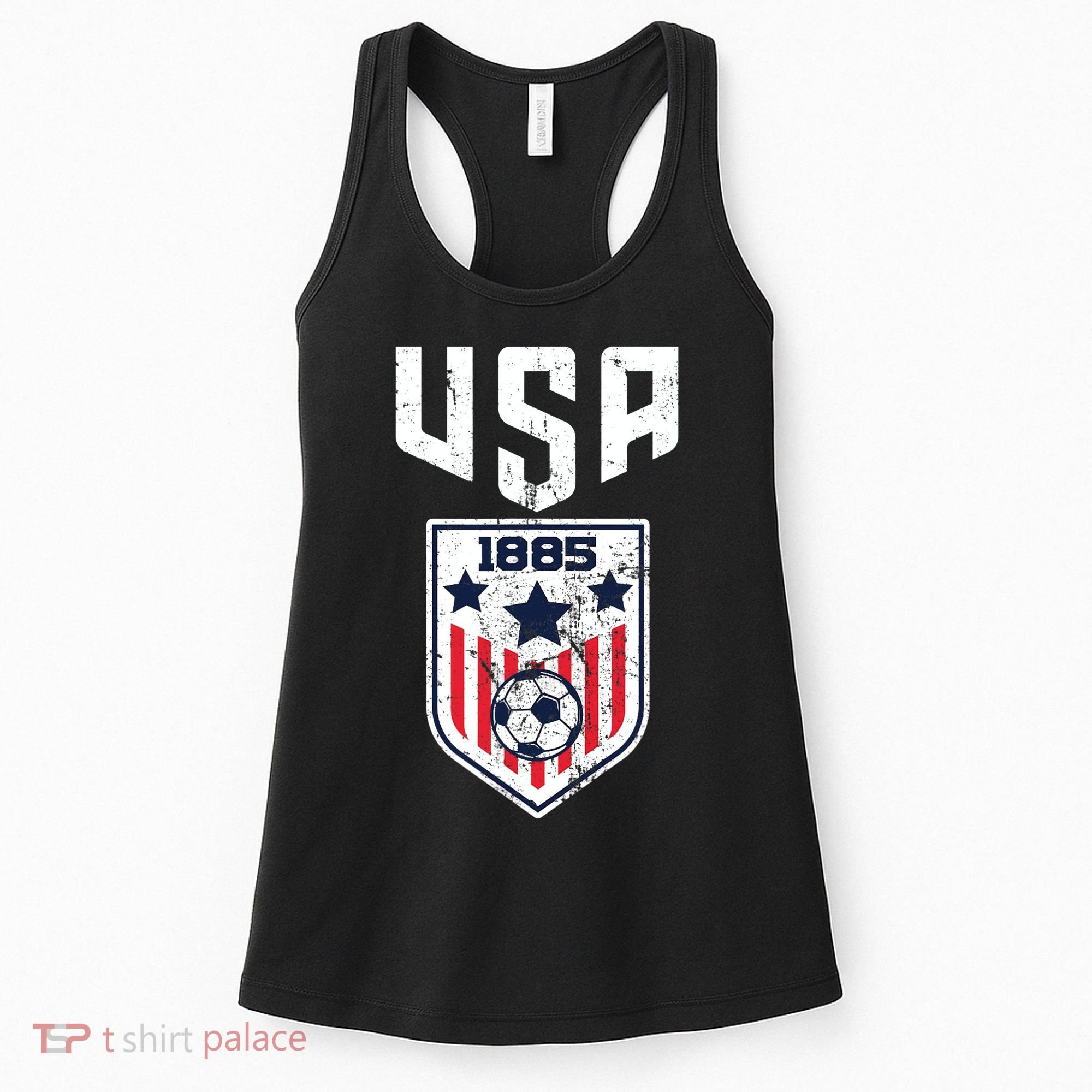 USA Soccer Team 1885 Cool Futbol Equipment Women's Tank Top