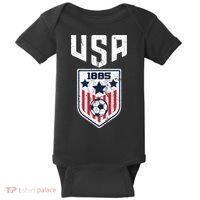 USA Soccer Team 1885 Cool Futbol Equipment Baby Bodysuit thumb 0