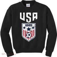 USA Soccer Team 1885 Cool Futbol Equipment Kids Sweatshirt thumb 0
