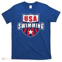 Usa Swimming Team Sports Athlete Us Swim Aquatic T-Shirt thumb 0