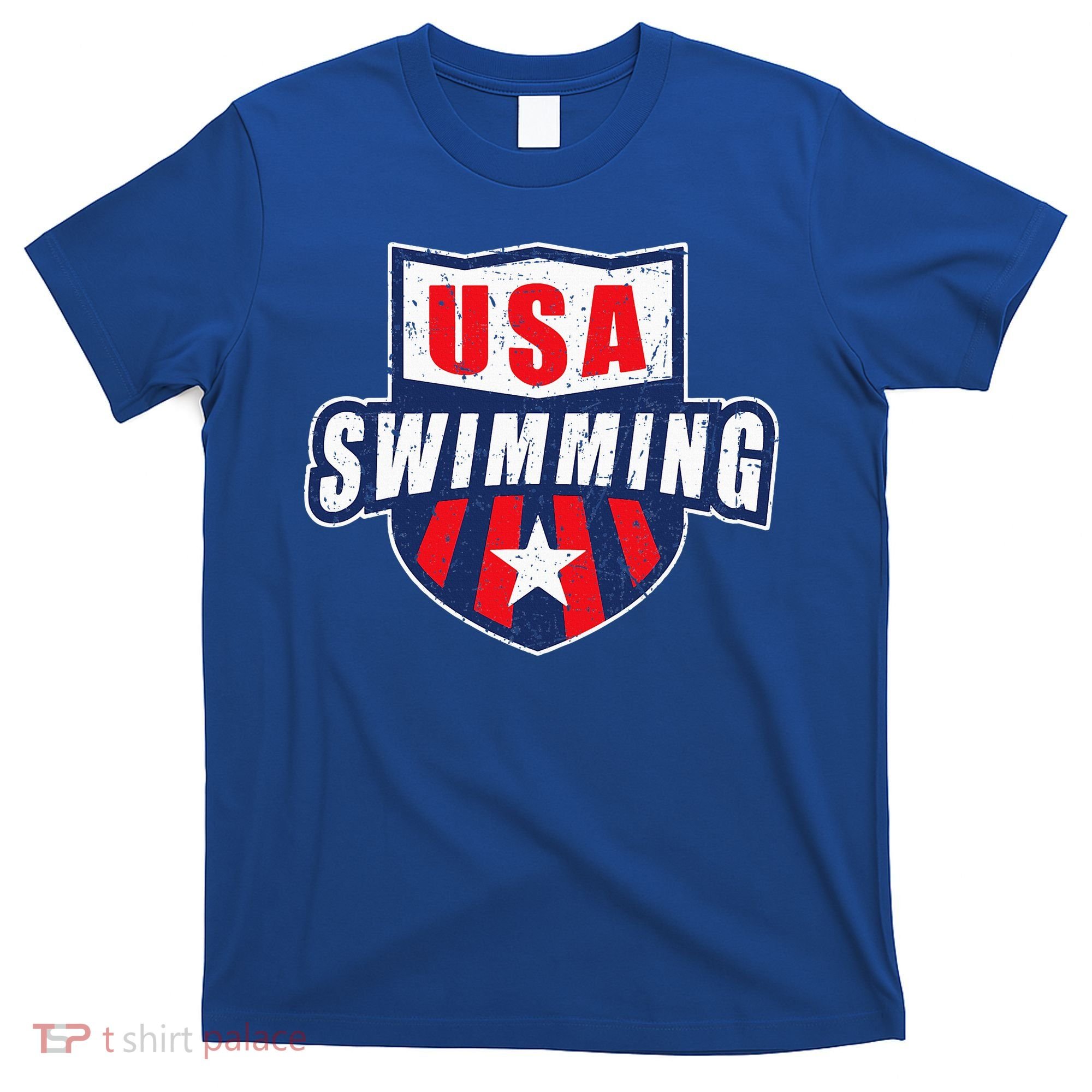 Usa Swimming Team Sports Athlete Us Swim Aquatic T-Shirt