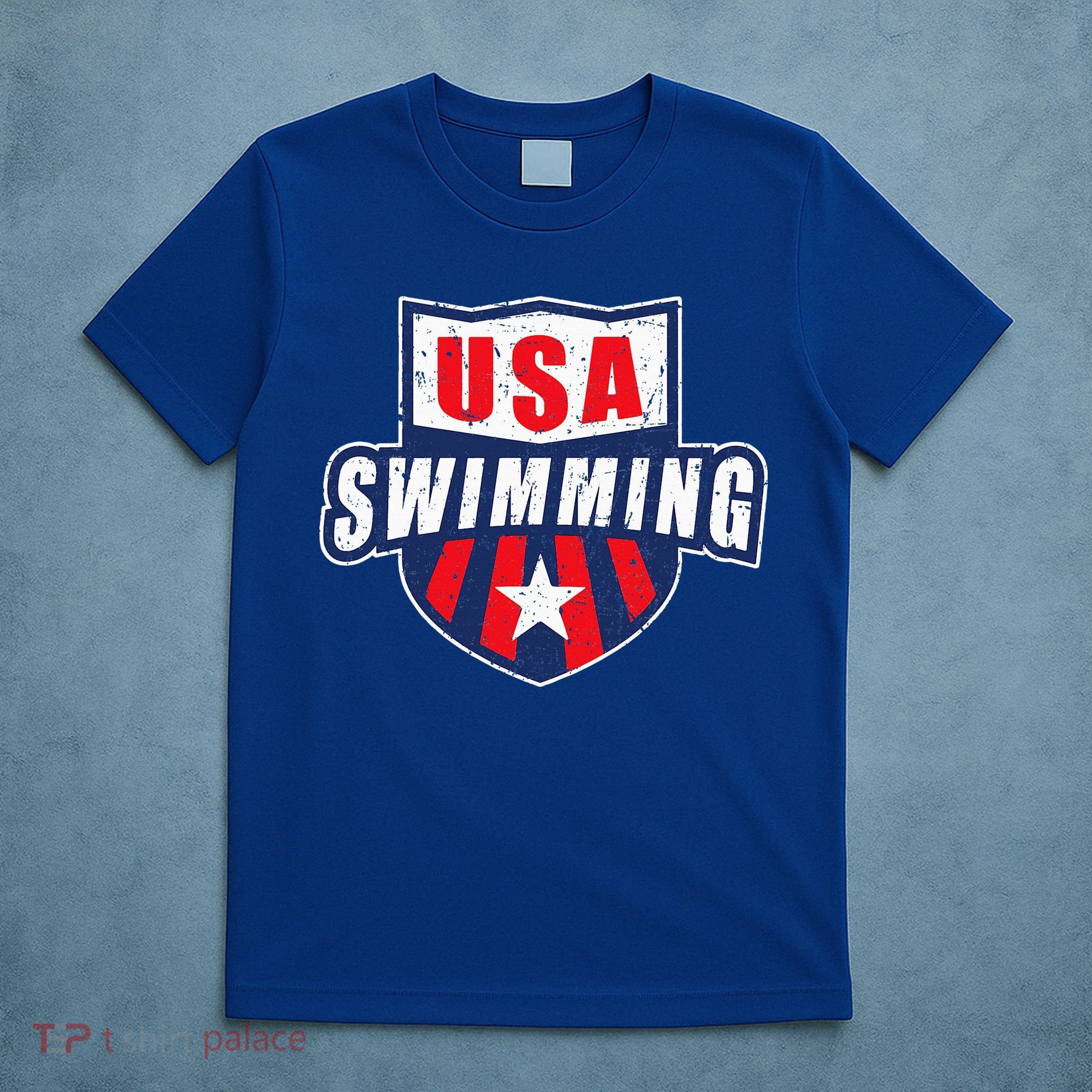 Usa Swimming Team Sports Athlete Us Swim Aquatic T-Shirt