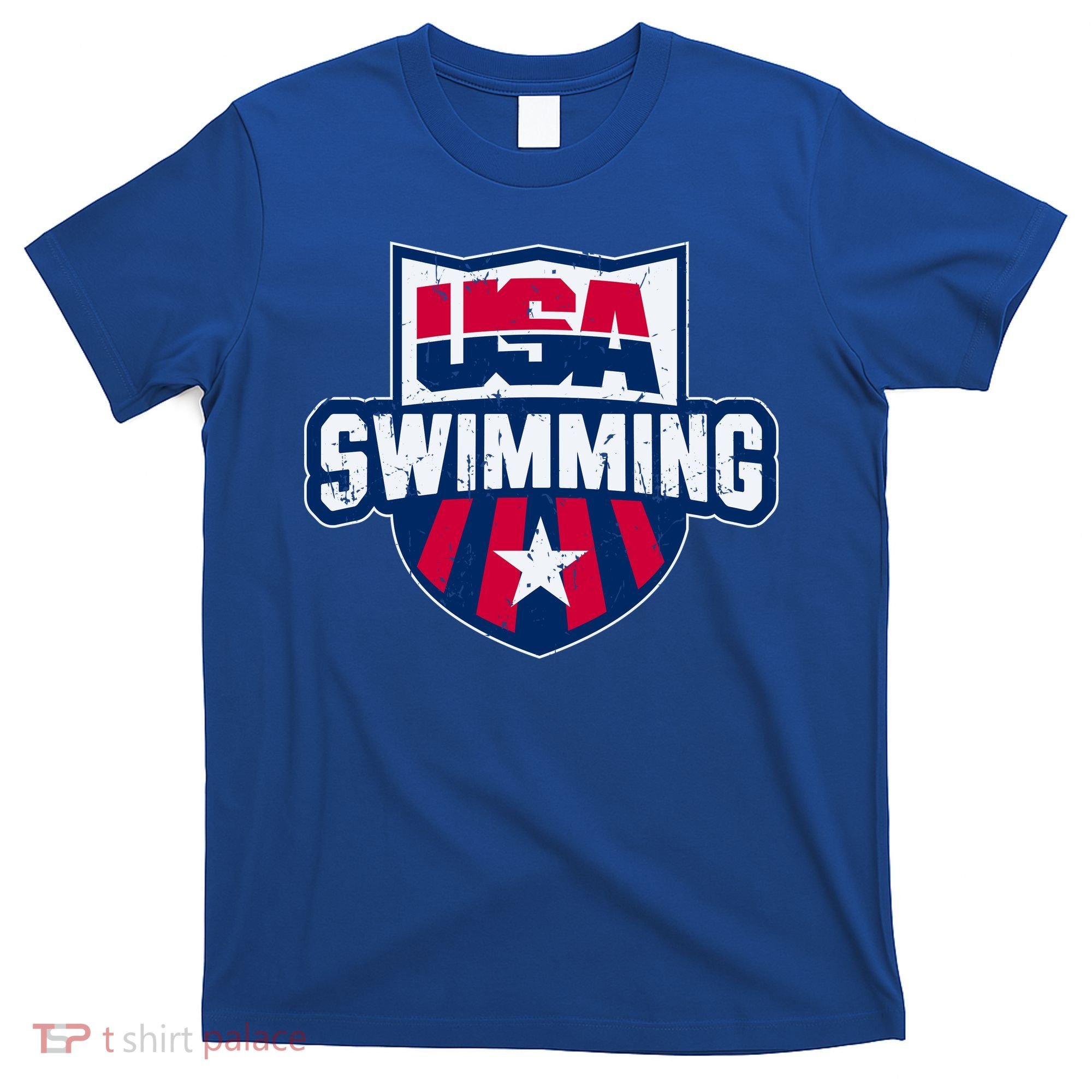 Usa Swimming Team Sports Athlete Us Swim Aquatic T-Shirt