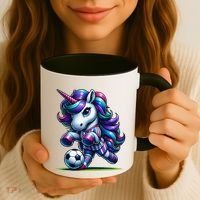 Unicorn Soccer Team Player Coffee Mug thumb 3