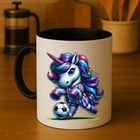 Unicorn Soccer Team Player Coffee Mug thumb 4