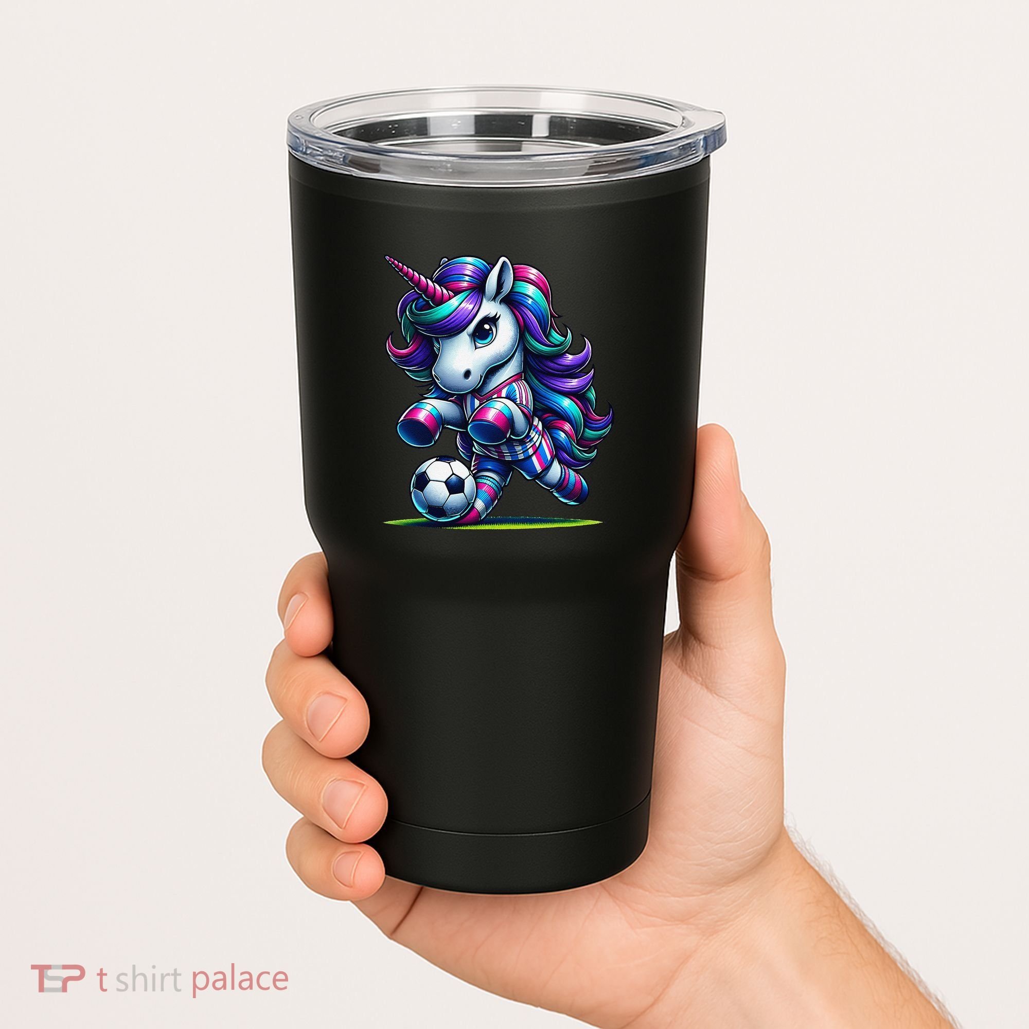 Unicorn Soccer Team Player Tumbler