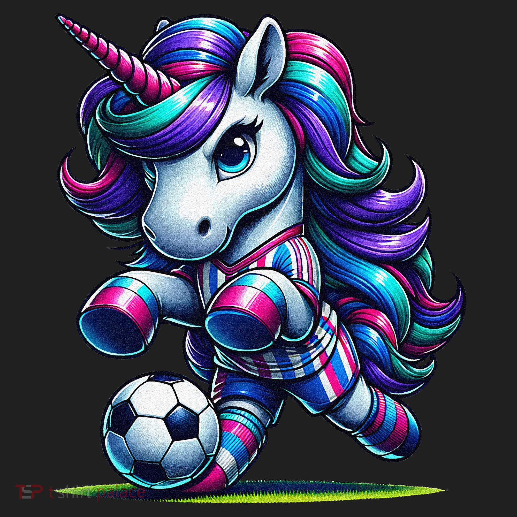 Unicorn Soccer Team Player Tumbler