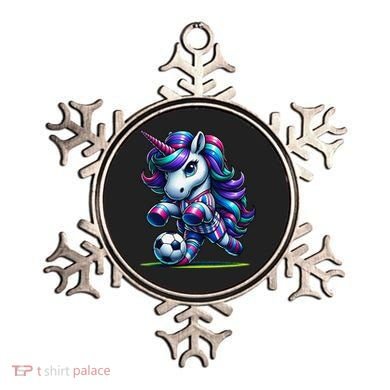Unicorn Soccer Team Player Ornament