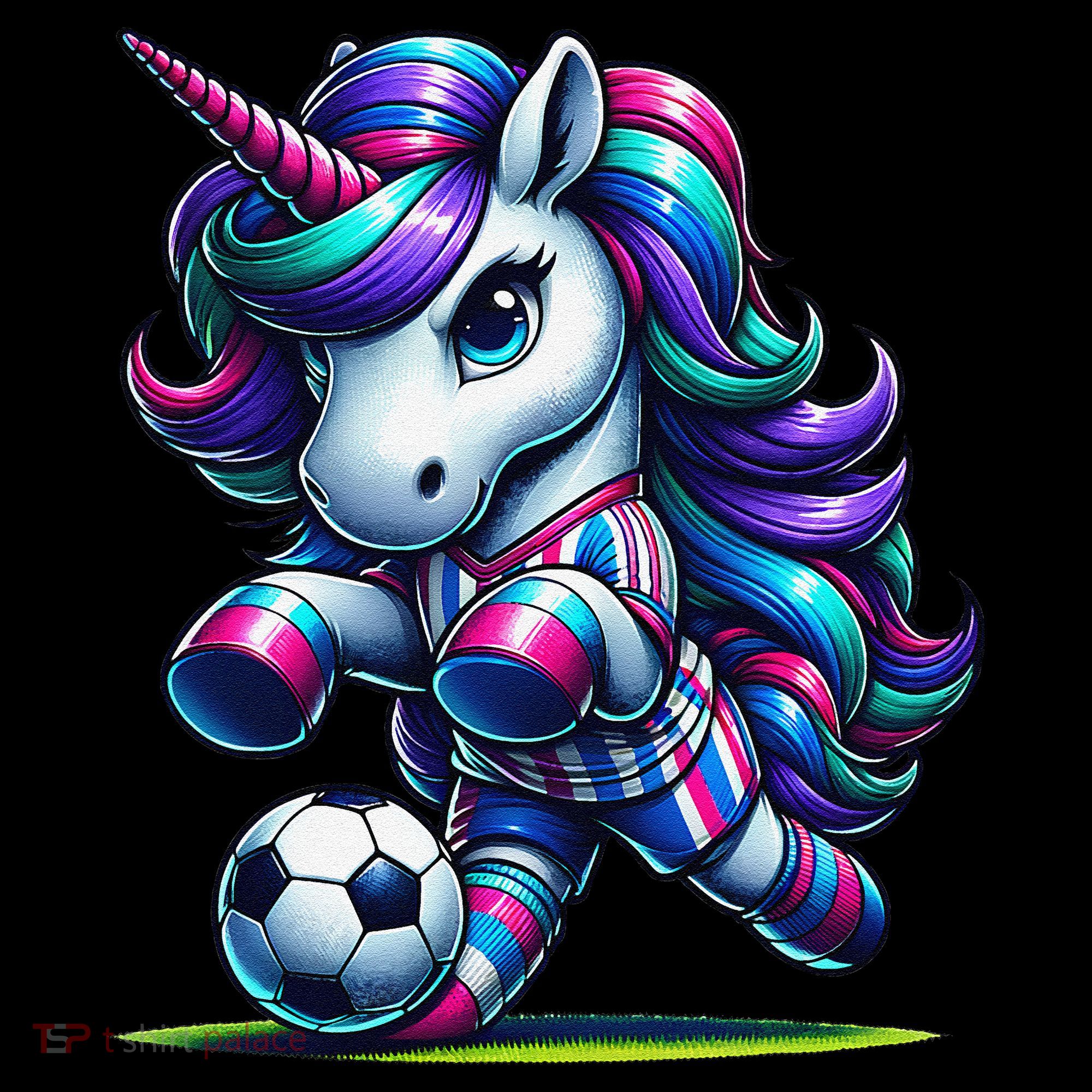 Unicorn Soccer Team Player Ornament