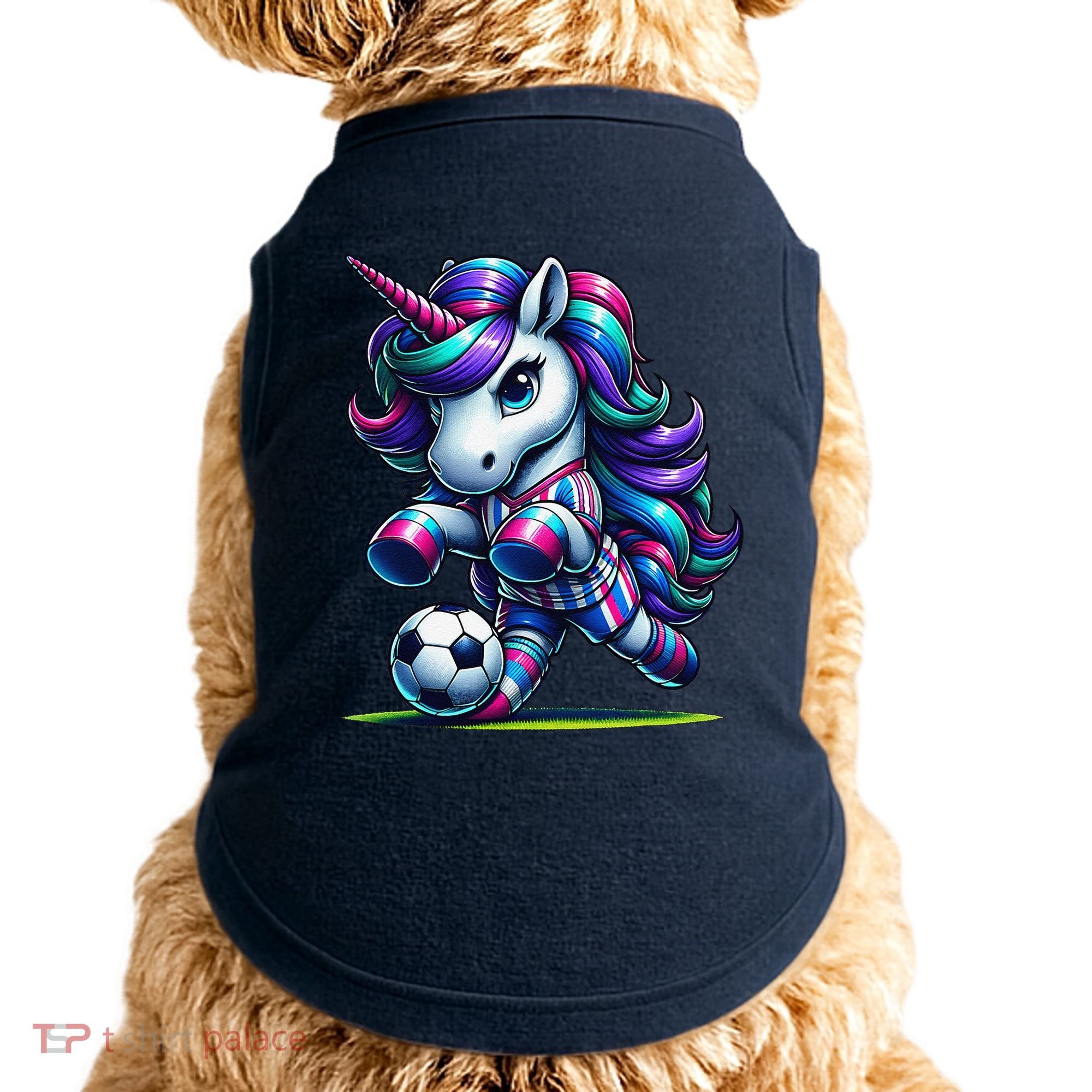 Unicorn Soccer Team Player Doggie Tank
