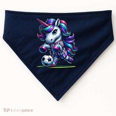 Unicorn Soccer Team Player USA-Made Doggie Bandana