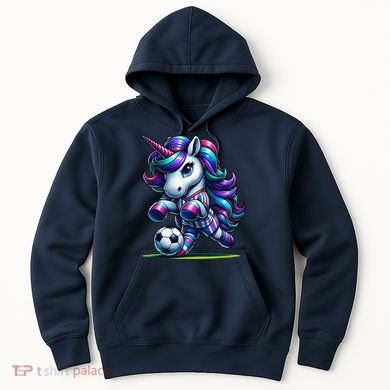 Unicorn Soccer Team Player Hoodie