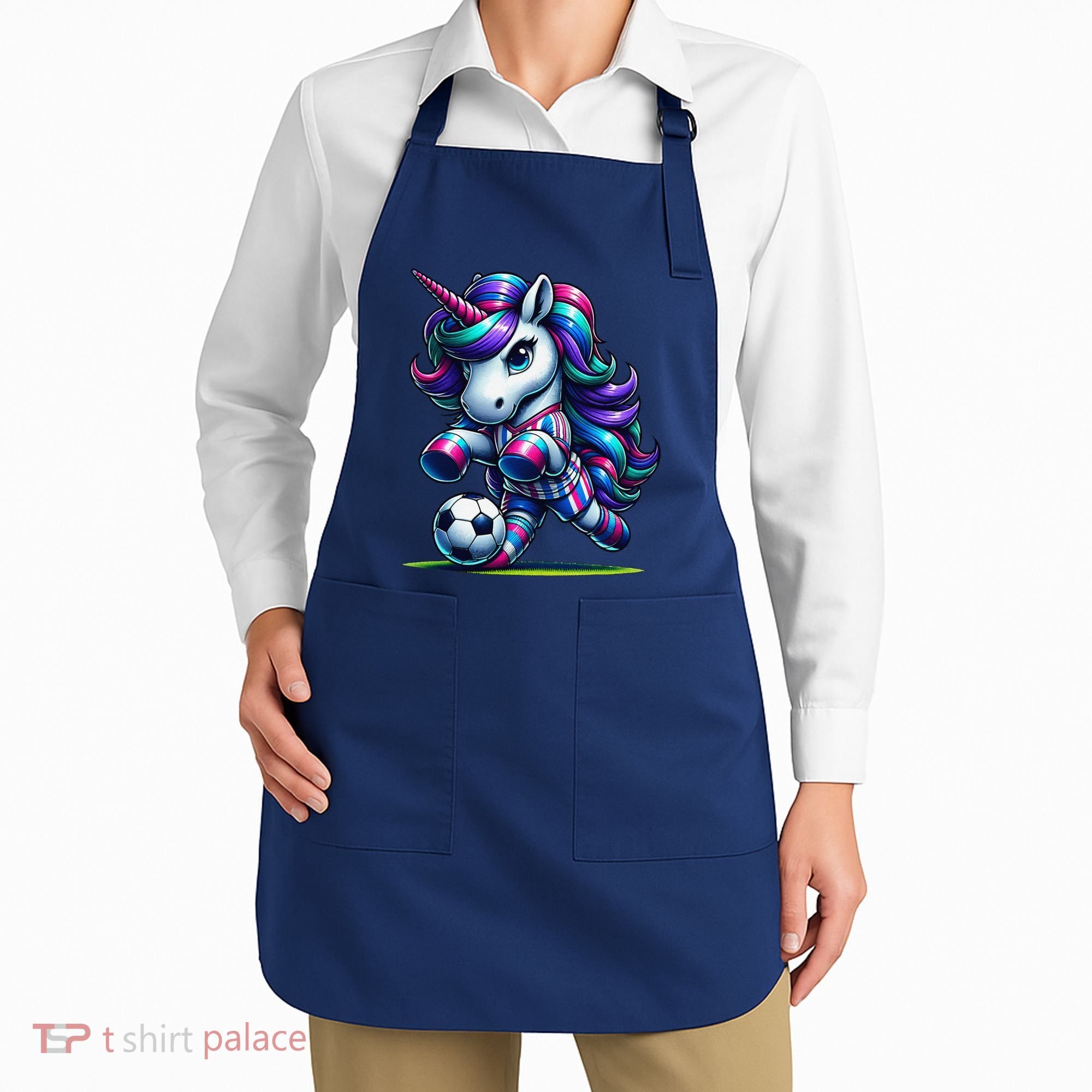Unicorn Soccer Team Player Apron