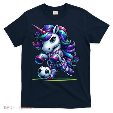 Unicorn Soccer Team Player T-Shirt