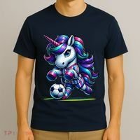 Unicorn Soccer Team Player T-Shirt thumb 3