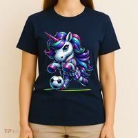 Unicorn Soccer Team Player T-Shirt thumb 4