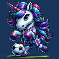 Unicorn Soccer Team Player Women's Hoodie thumb 2