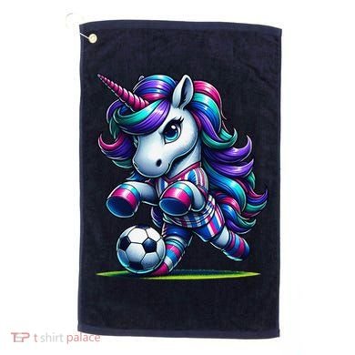 Unicorn Soccer Team Player Golf Towel