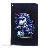 Unicorn Soccer Team Player Golf Towel thumb 0