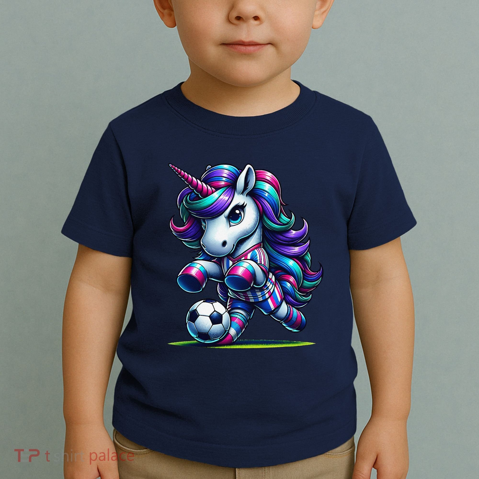 Unicorn Soccer Team Player Toddler T-Shirt