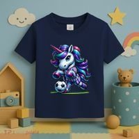 Unicorn Soccer Team Player Toddler T-Shirt thumb 3