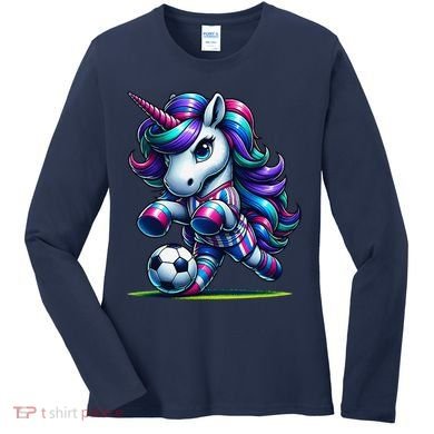 Unicorn Soccer Team Player Women's Long Sleeve Shirt