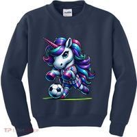 Unicorn Soccer Team Player Kids Sweatshirt thumb 0